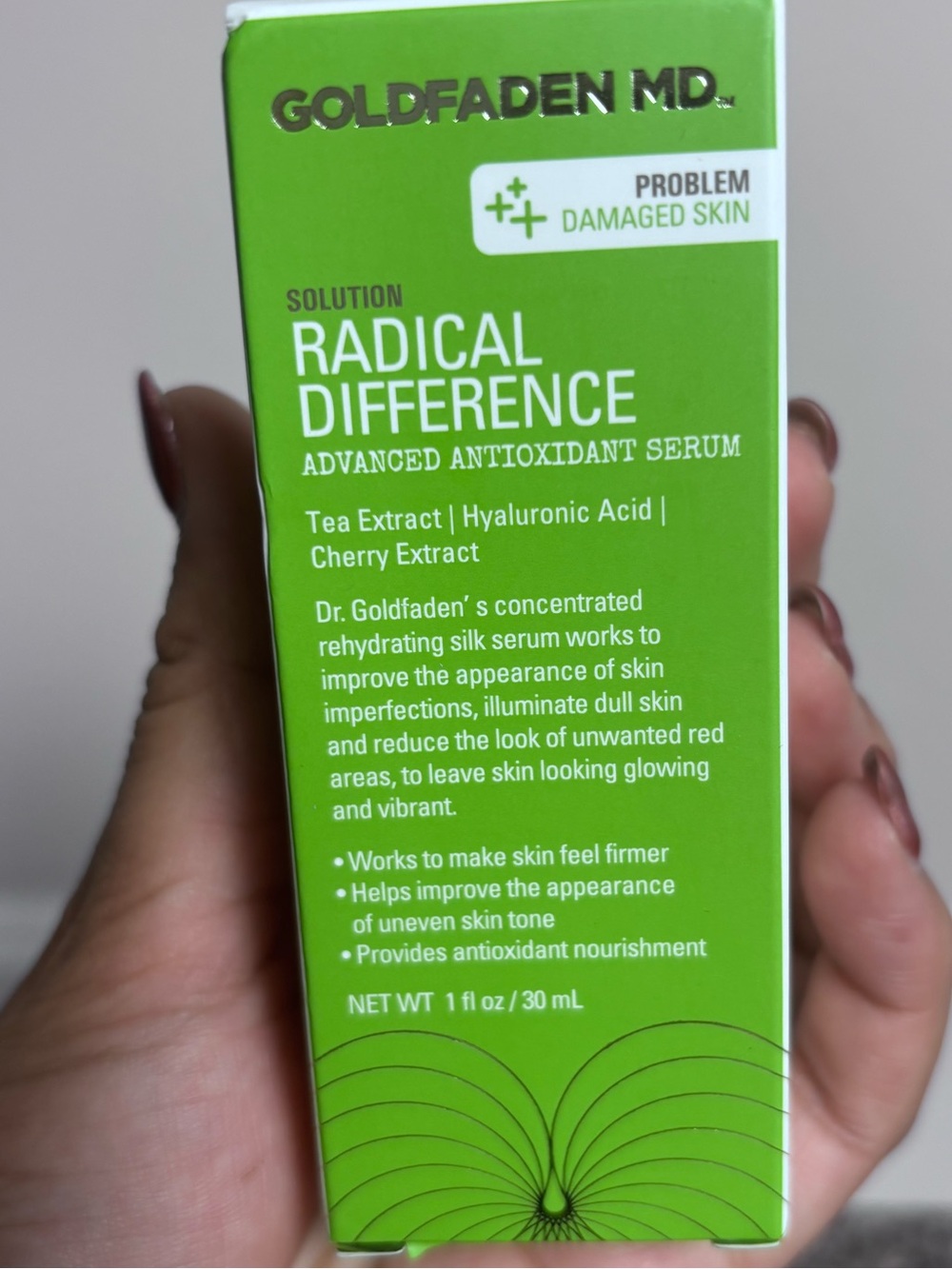 Goldfaden MD Radical Difference Advanced Antioxidant Hydrating Skincare Serum